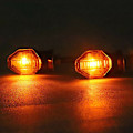 Miniatyrbillede 5 af 5: 2x Universal Motorcykel Amber Blinklys Blinker Li