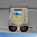 Pikkukuva 5 / 8: Auton aurinkolasien organizer Multi-Pocket Storage aurinkolasien pidike Black