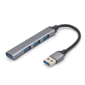 Miniatyrbild 1 av 5: USB Splitter 4 Port USB 3.0 Hub Expander USB -adapter Gray USB 3.0