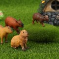 Miniatyrbilde 5 av 8: 1 Stk Barn Simulering Villdyr Modell Capybara Leketøy A1