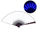 Miniatyrbillede 1 af 5: Glow Folding LED Fan Dancing Light Halloween Christmas Blue