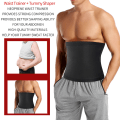 Miniatyrbilde 4 av 5: Menn Abdomen Reducer Fitness Svettebelte Midjetrener Black SM