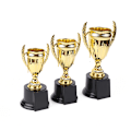 Miniatyrbillede 8 af 8: 1 stk Mini Plastic Award Trophy Børn Vinder Trofæer 8*17.5cm