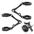 Miniatyrbillede 3 af 5: Motorcykel Forlygte Bracket Montering Clamp Gaffel Tube Holde Silver