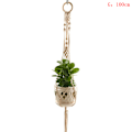 Miniatyrbillede 1 af 5: Grydeholder rame Hanger Hanging er Basket Jute Braided Rope Cra as the picutre G