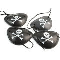 Miniatyrbilde 6 av 8: 3 STK Pirat øyelapp Mynter Skipsballonger Skull Hat Leketøy Pirat 3PCS