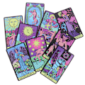 Miniatyrbild 2 av 8: Neon Rider Tarot Card Prophecy Divination Deck Game Fate Card