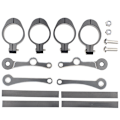 Miniatyrbillede 5 af 5: Motorcykel Forlygte Bracket Montering Clamp Gaffel Tube Holde Silver