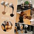 Miniatyrbillede 4 af 8: Flydende Spildende Kaffe Kop Skulptur Køkken Dekoration A3