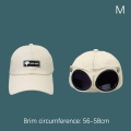 Miniatyrbillede 1 af 5: Herrebrillekasket Solbriller Sunshade Wild baseballkasket Beige M