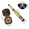 Miniatyrbilde 1 av 8: 3 STK Pirat øyelapp Mynter Skipsballonger Skull Hat Leketøy Pirat 3PCS