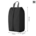Miniatyrbillede 1 af 7: Støvtæt Vandtæt Sko Opbevaringstasker Nylon Sko Taske Black M