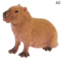Miniatyrbilde 1 av 8: 1 Stk Barn Simulering Villdyr Modell Capybara Leketøy A2