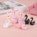 Miniatyrbillede 3 af 5: 1 par Resin Swan Statue figurer Swan Cake Topper Skulptur White