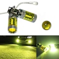 Miniatyrbilde 1 av 5: 2stk LED Tåkelys LED Bil Tåkelys Gul High Power Yellow one size