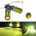 Pikkukuva 1 / 5: 2kpl LED-sumuvalot LED-auton sumuvalo keltainen, power Yellow one size