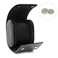 Miniatyrbilde 1 av 5: Retro Single Watch Bag Lær Watch Oppbevaringsboks Black Magnetic clasp