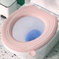 Pikkukuva 1 / 5: 2 kpl WC-istuimen cover Pestävä wc-kannen pehmuste Pink O-shaped