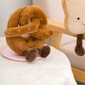 Miniatyrbild 3 av 7: Mjuk tecknad Pretzel Crossant Toast Bröd Doll Plyschleksak A3