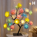 Miniatyrbillede 1 af 5: LED lampe lys Rose Flower Tree USB Nat lys Multicolor