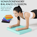 Miniatyrbilde 2 av 8: TPE Balance Soft Yogamatte Yogamatte Sports Treningsmatte Gulvmatte roseo 30*20*5CM