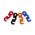 Miniatyrbillede 5 af 5: 10 stk. Campingteltsnor Reb Spændere Fastener Kit Red 10 PCS
