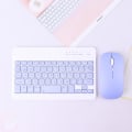 Pikkukuva 1 / 5: Langaton näppäimistö Set Bluetooth -näppäimistöhiirisarja Purple