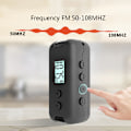 Miniatyrbillede 5 af 8: Pocket FM Radio Bærbar Mini DSP Radio Udendørs Sport White