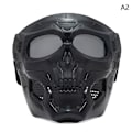 Miniatyrbillede 1 af 7: Motorcykel Goggles Mask Vindtæt Skull Motocross Goggles A2