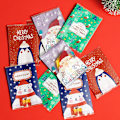 Miniatyrbillede 2 af 5: 100 stk Santa Cookie Hot Seal poser til Candy Biscuit Emballage transparent