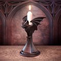 Miniatyrbild 6 av 8: Gotisk ljusstake Vintage Cat Wolf Bat Statue Halloween A3