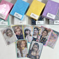 Pikkukuva 6 / 8: 50 kpl Kpop Card Sleeves 61x91mm 20C Heart Bling pidike Silver