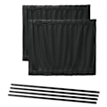 Miniatyrbilde 5 av 8: 2 stk. Bil UV-beskyttelse Solskjerm Gardiner Sider Vindu Visir Black