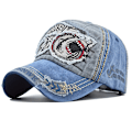 Pikkukuva 3 / 8: Shark Color Block Vintage Pesty Cotton Baseball Cap wine red