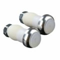 Miniatyrbillede 1 af 8: 1 par Cykelcykel Blinklys Håndtag End Plug LED Silver