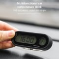 Pikkukuva 2 / 6: Mini elektroninen autokello Valoisa lämpömittari LCD Black
