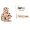 Miniatyrbillede 7 af 8: Block Tower Spil Paraktiviteter Date Night Tumbling Tower S