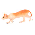 Miniatyrbild 5 av 8: Simulering Hårlös Kattmodell Leksak Kattfigurer Leksak black