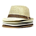 Miniatyrbillede 3 af 8: Mænd Strandsolhatte Sommer Cowboy Fedora Retro Jazzhat Khaki
