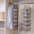 Miniatyrbillede 3 af 5: Dobbeltsidet opbevaringstaske Foldehængende tøjbøjle Pink