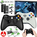 Miniatyrbillede 2 af 5: Game Controller Gamepad Joystick Pad til Support PC White