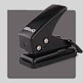 Miniatyrbillede 1 af 5: e Mini Single Hole Shape Punch til Planner Disc Ring DIY Black