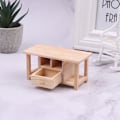 Miniatyrbild 5 av 5: Dockhus Miniatyr tebord Modell DIY Möbeldekor