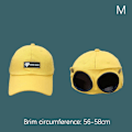 Miniatyrbild 1 av 5: Glasögonkeps för män Solglasögon Cap Wild cap Yellow M