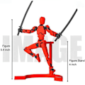 Miniatyrbild 6 av 8: Hoodie Magnetisk Actionfigur Set Actionfigur Med Hoodie A8