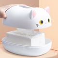 Miniatyrbillede 5 af 5: Kawaii Cat Tissue Box Køkken Serviet Opbevaringsboks Wc Papir Conta Black