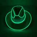 Miniatyrbild 1 av 8: Disco Luminous Cowboy Hat Glödande Light Bar Cap Green