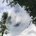 Miniatyrbillede 4 af 8: Beating Wind Spinner Rustfrit stål Roterende Wind Chime Bell Multicolor 30*20cm