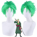 Miniatyrbilde 2 av 6: ONE PIECE grønn parykk Short Layer Roronoa Zoro Cosplay parykk Roronoa Zoro