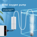 Miniatyrbillede 2 af 8: Akvarium Oxygen Luftpumpe Fish Tank USB Silent Air Compressor Black